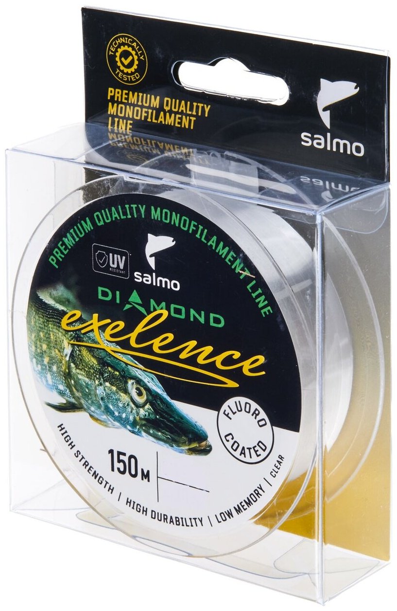 Леска Salmo монофильная 4034-018 0.18 мм прозрачный купить,NaN