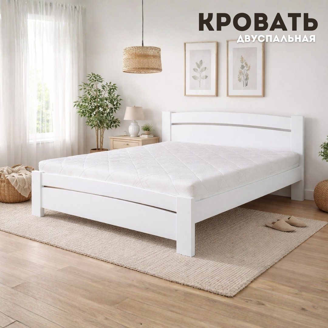 Кровать Vegas Флоренция односпальная, 90x200 см (без матраса, без подъёмного механизма) белый купить,NaN