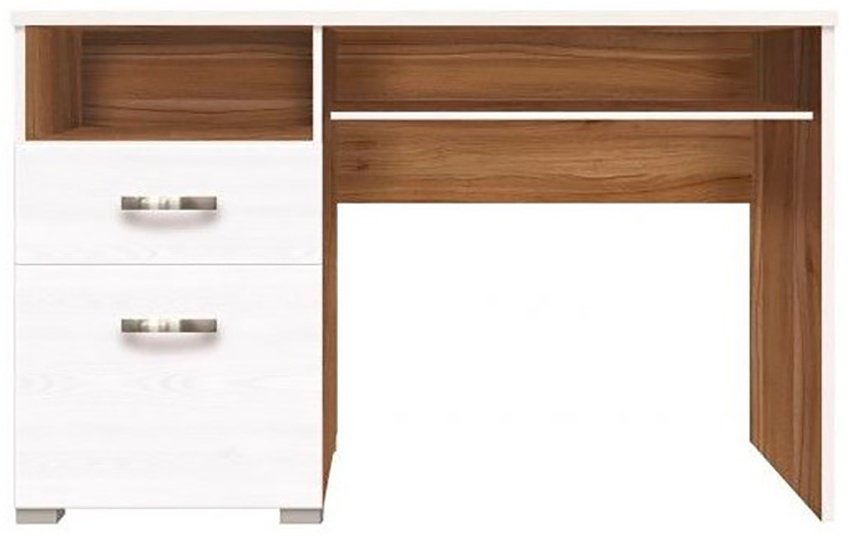 Стол письменный BRW Украина Маркус, 120х56x75 см, белый, коричневый купить,NaN
