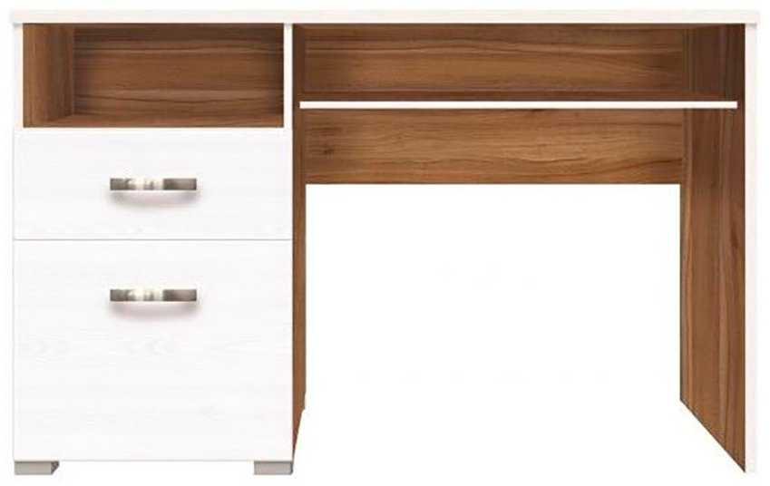 Стол письменный BRW Украина Маркус, 120х56x75 см, белый, коричневый купить,NaN