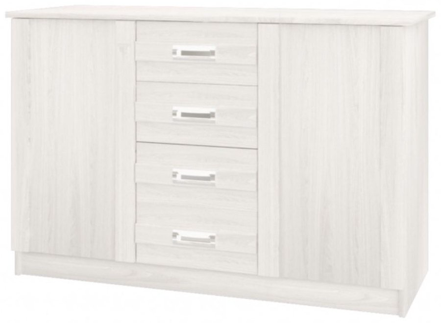 Комод Росток Мебель Сабрина-2, 120x42x80 см, белый купить,NaN