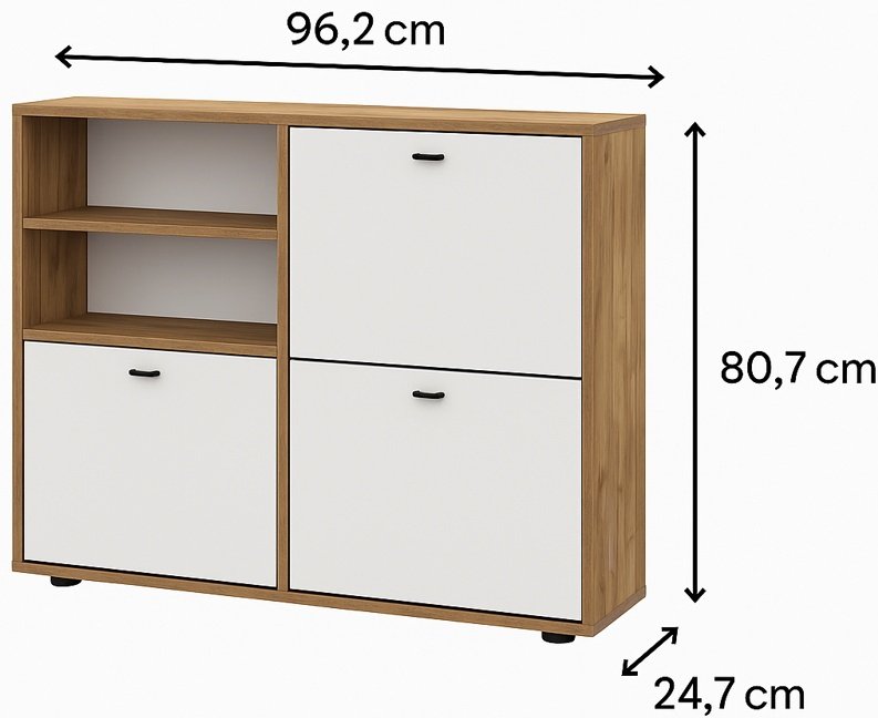 Тумба для обуви СВ Мебель 96.2x24.7x80.7 см, ЛДСП купить,NaN