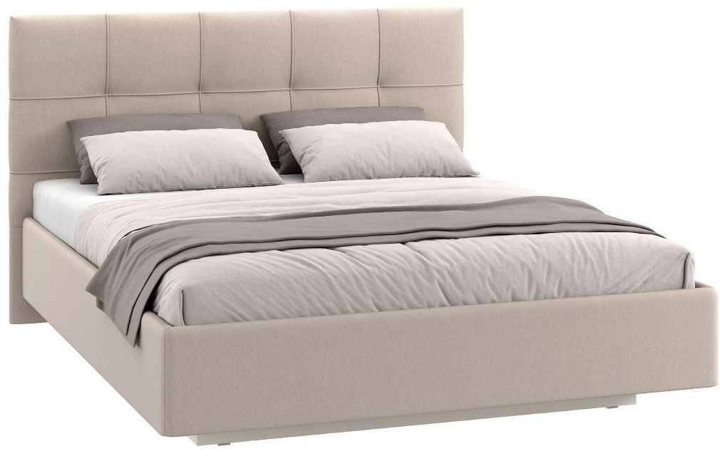 Кровать Шатура Molle AS6-01.KG 489296 двуспальная, 160x200 см, подъёмный механизм, бежевый купить,NaN