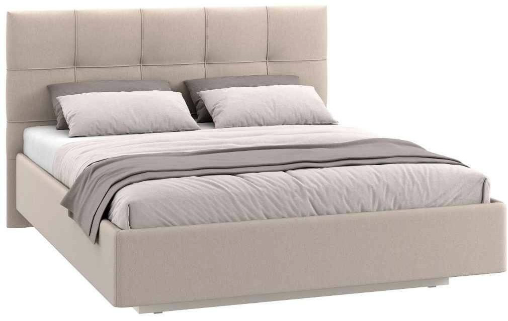 Кровать Шатура Molle AS6-01.KG 489296 двуспальная, 160x200 см, подъёмный механизм, бежевый купить,NaN