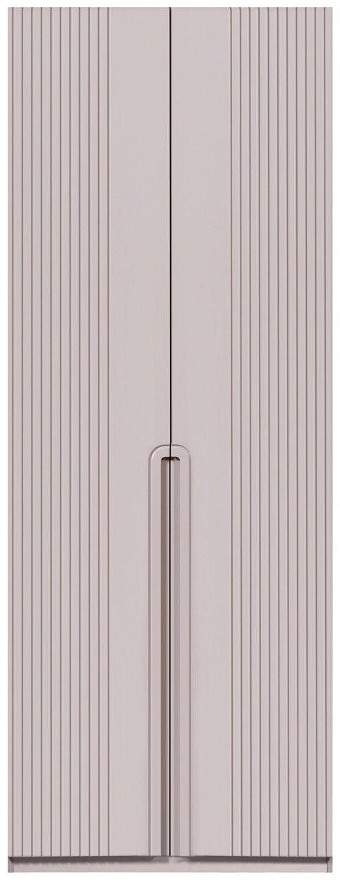 Распашной шкаф СлонимМебель Аликанте 2Д, 90x240х60 см, серый купить,NaN