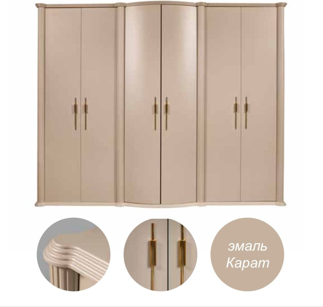 Распашной шкаф СлонимМебель Моника, 280x220х72 см, коричневый купить,NaN