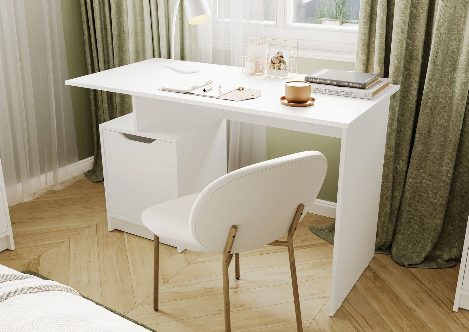 Стол письменный Стендмебель Руна, 120х60x75 см, белый купить,NaN