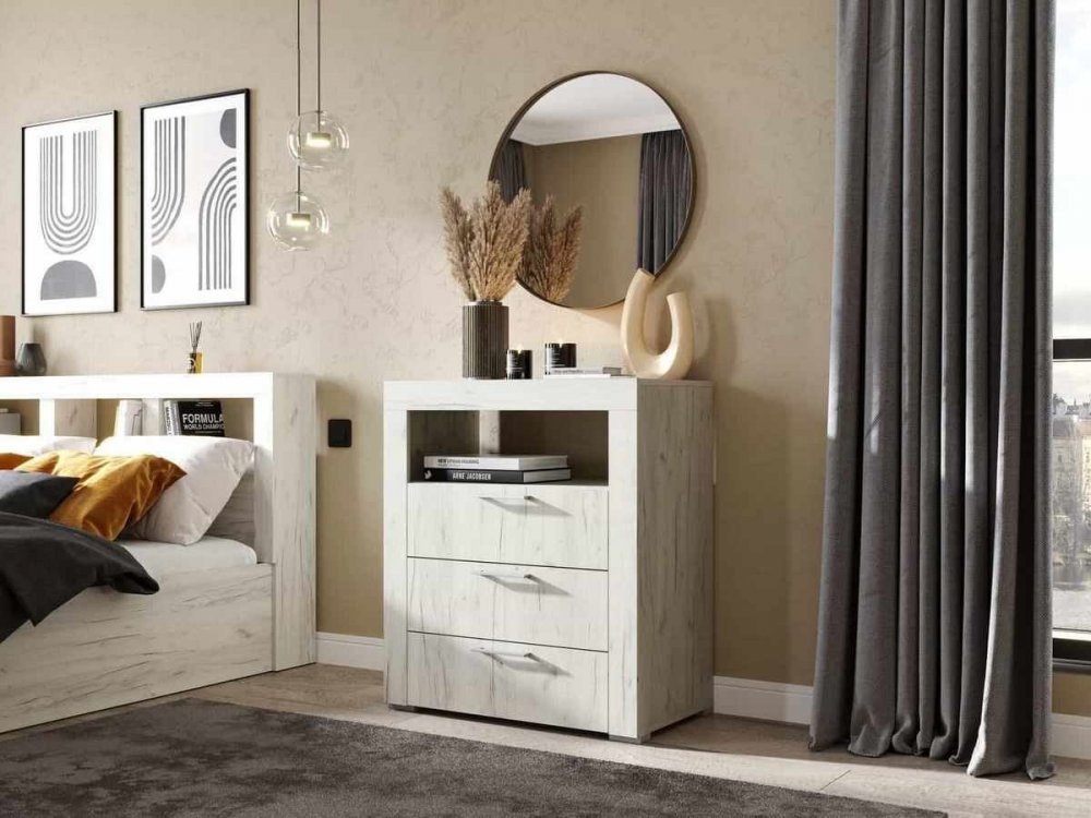 Комод Стендмебель Гранд MGC12378, 80x45x92 см, серый купить,NaN