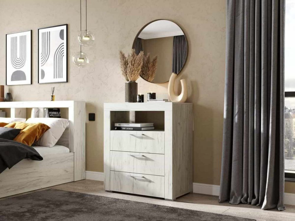Комод Стендмебель Гранд MGC12378, 80x45x92 см, серый купить,NaN