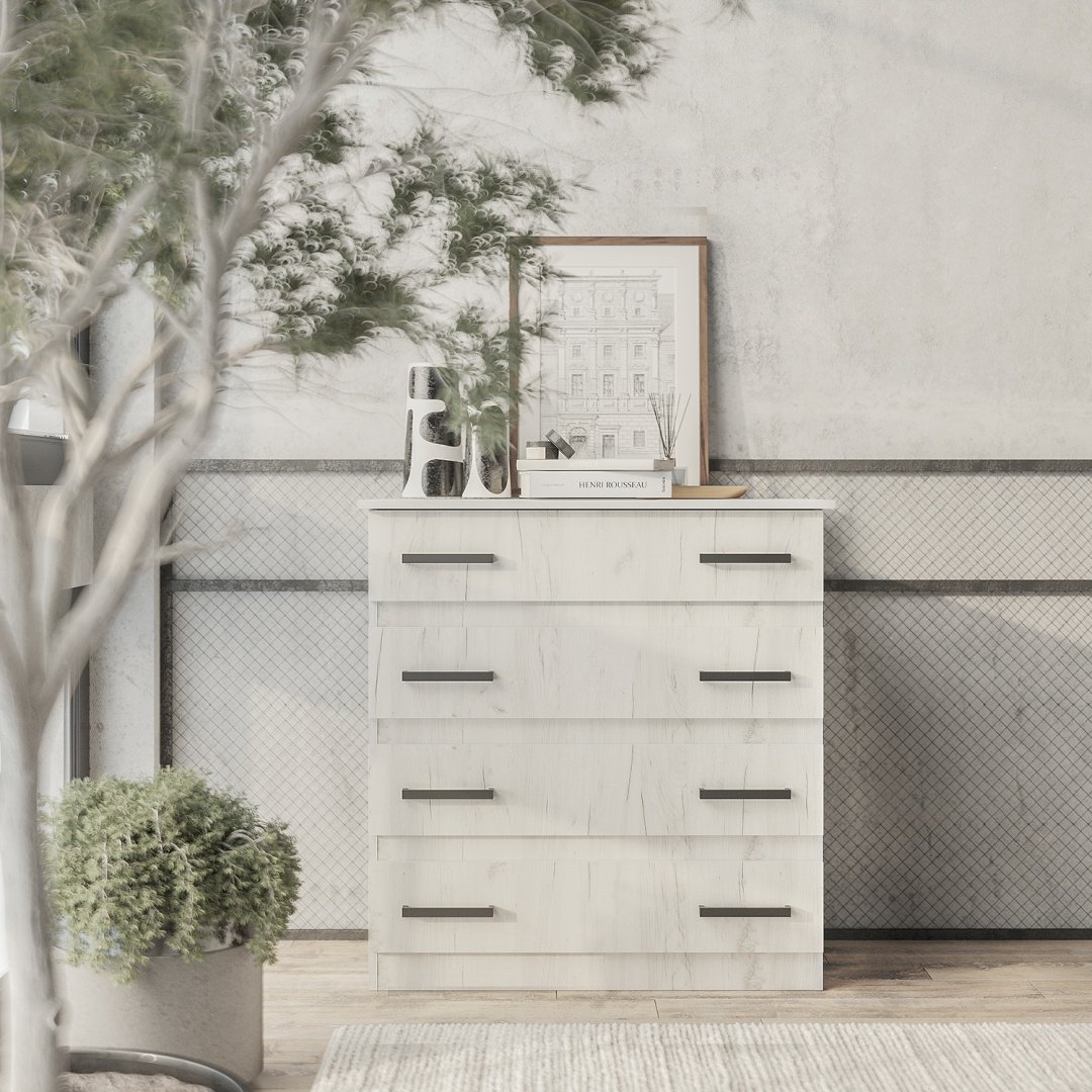 Комод BTS Стандарт, 88.2x46x91.6 см, светло серый купить,NaN