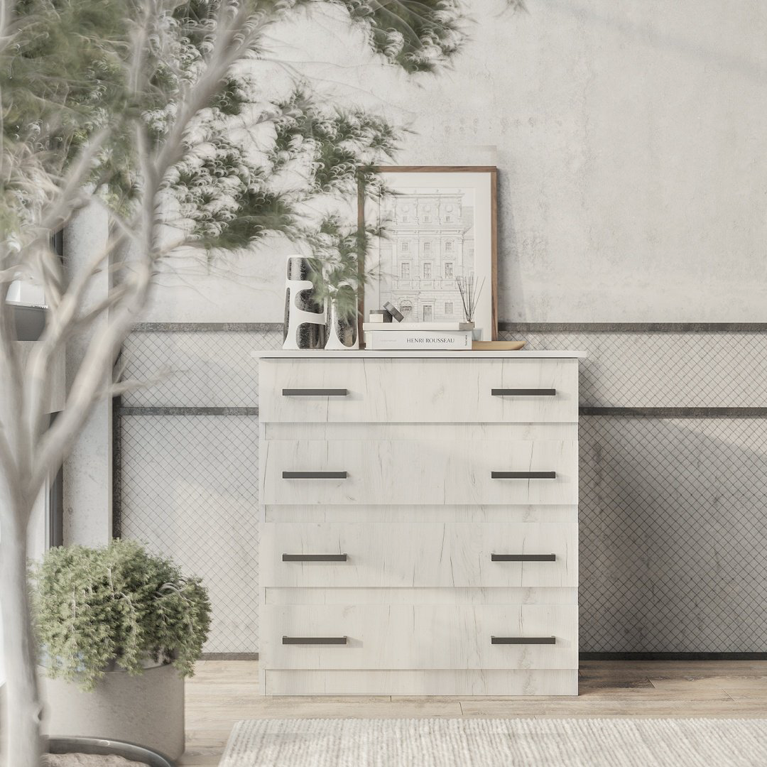 Комод BTS Стандарт, 88.2x46x91.6 см, светло серый купить,NaN