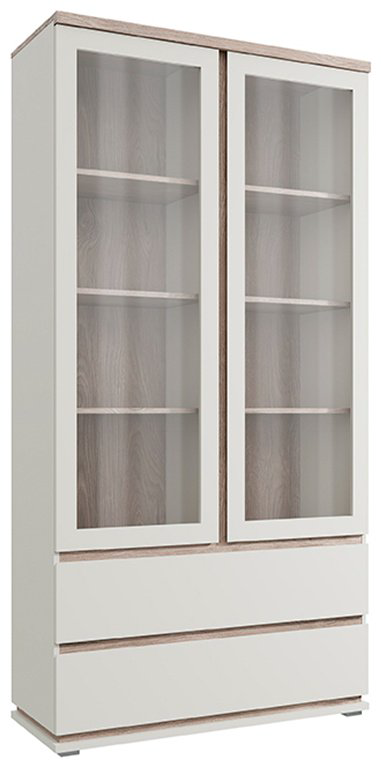 Шкаф-витрина АНРЭКС напольный Лима 2V2S 209.5х107х40.6 см купить,NaN