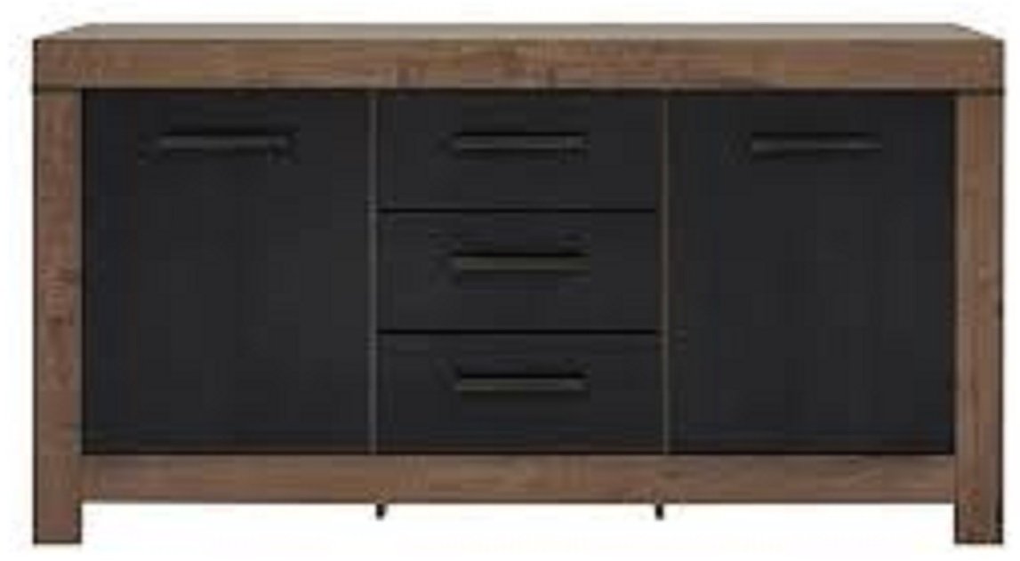Комод Loftwood Белен, 160x45x84 см, черный, коричневый купить,NaN