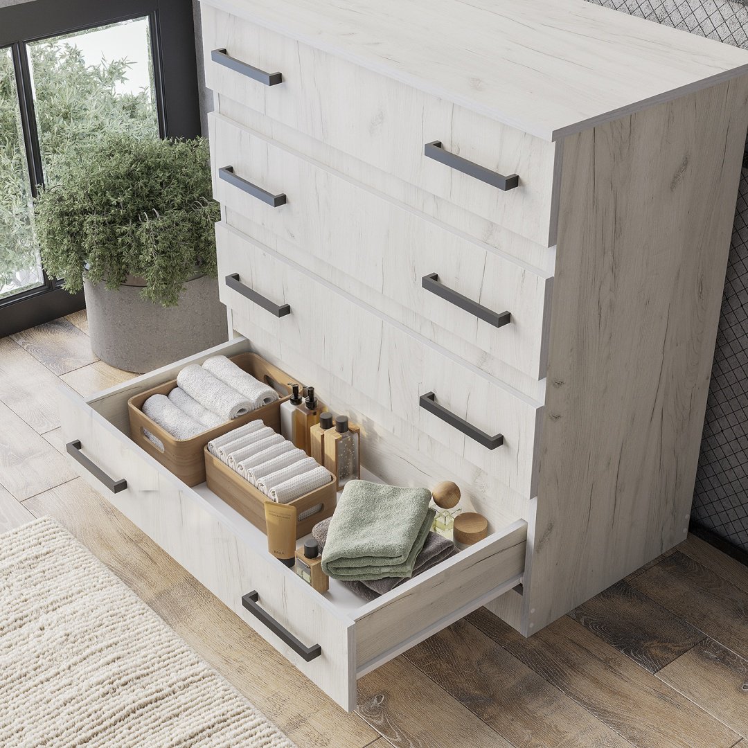 Комод BTS Стандарт, 88.2x46x91.6 см, светло серый купить,NaN