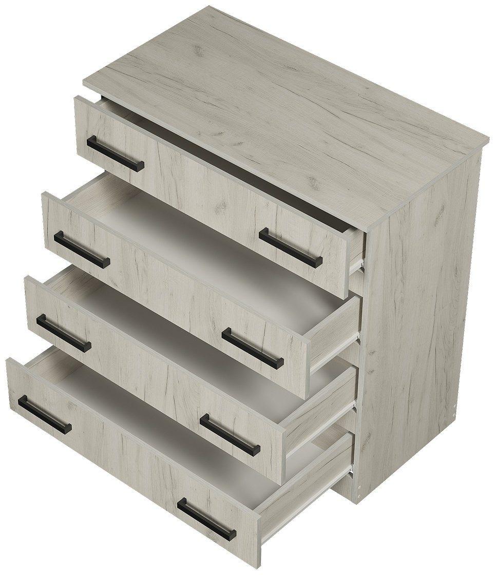 Комод BTS Стандарт, 88.2x46x91.6 см, светло серый купить,NaN