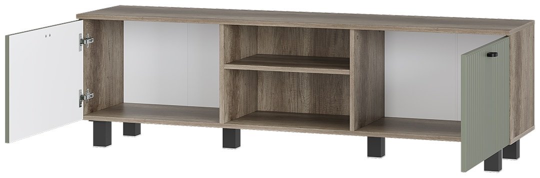 ТВ-тумба напольная Mebels.kz Олива ТБ-09 , 160.2x48.4x37.6 см, коричневый, светло-зеленый купить,NaN
