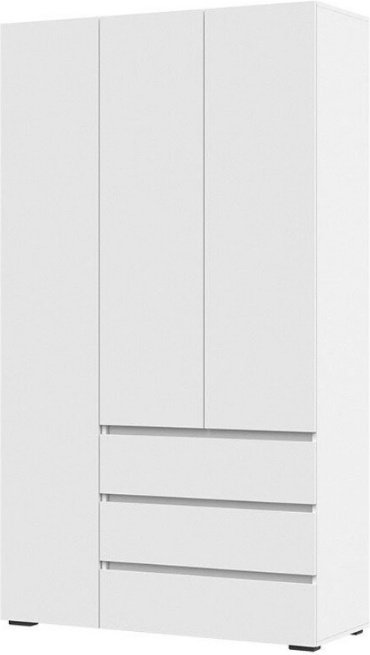 Распашной шкаф Хелен, 120x210х46 см, белый купить,NaN