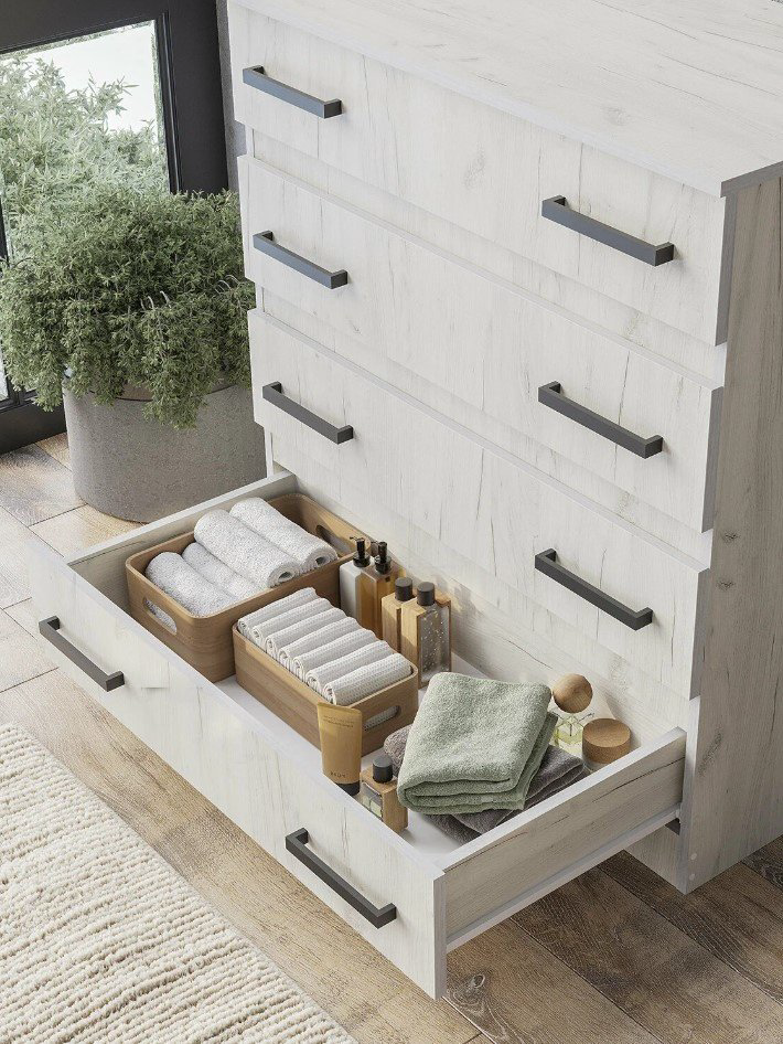 Комод BTS Стандарт 6, 88x46x91 см, светло серый купить,NaN