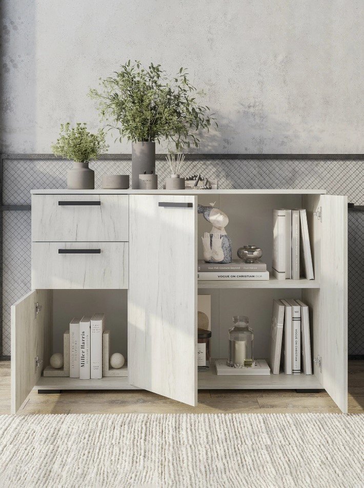 Комод BTS Стандарт 3, 120x46x82.8 см, светло серый купить,NaN