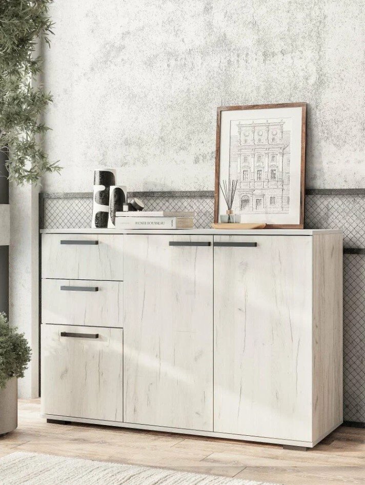 Комод BTS Стандарт 3, 120x46x82.8 см, светло серый купить,NaN