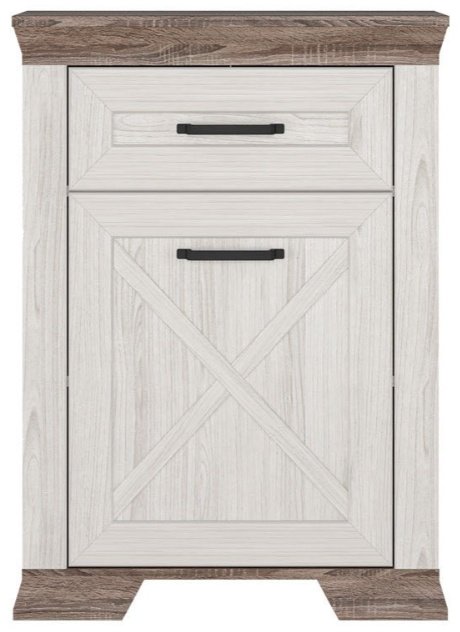 Тумба BRW Брест MARSELLE, 67x90.5x40.5 см, светло серый, коричневый купить,NaN