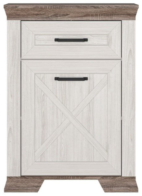 Тумба BRW Брест MARSELLE, 67x90.5x40.5 см, светло серый, коричневый купить,NaN