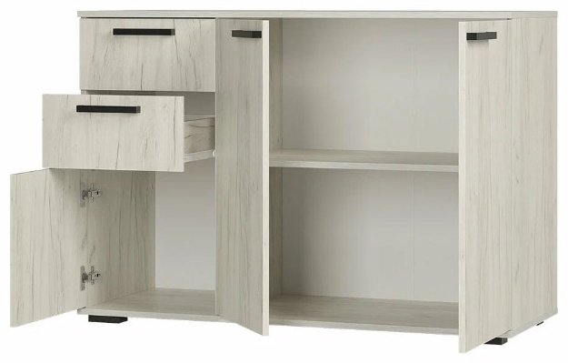 Комод BTS Стандарт 3, 120x46x82.8 см, светло серый купить,NaN