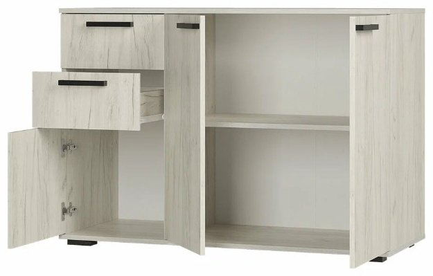 Комод BTS Стандарт 3, 120x46x82.8 см, светло серый купить,NaN