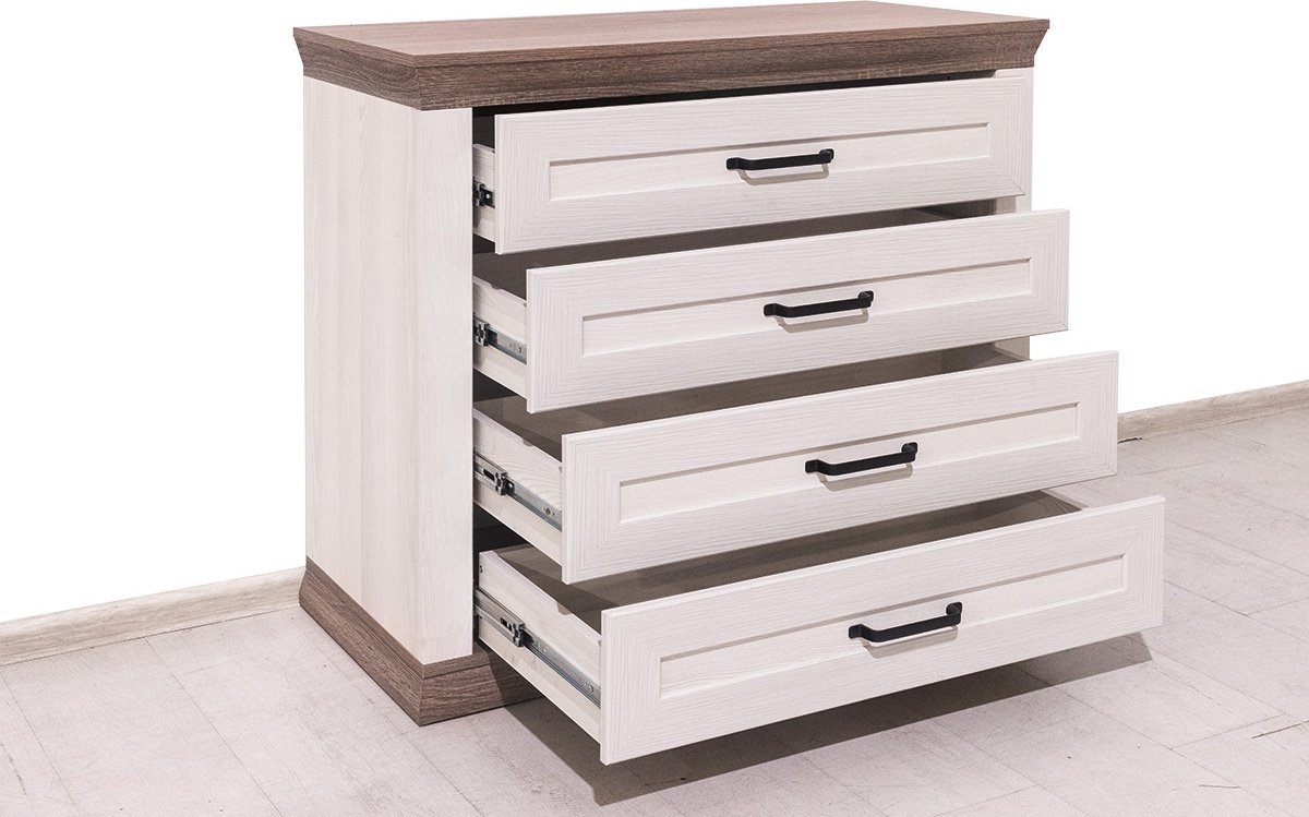Комод BRW Брест MARSELLE, 98x45.5x90 см, коричневый, бежевый купить,NaN