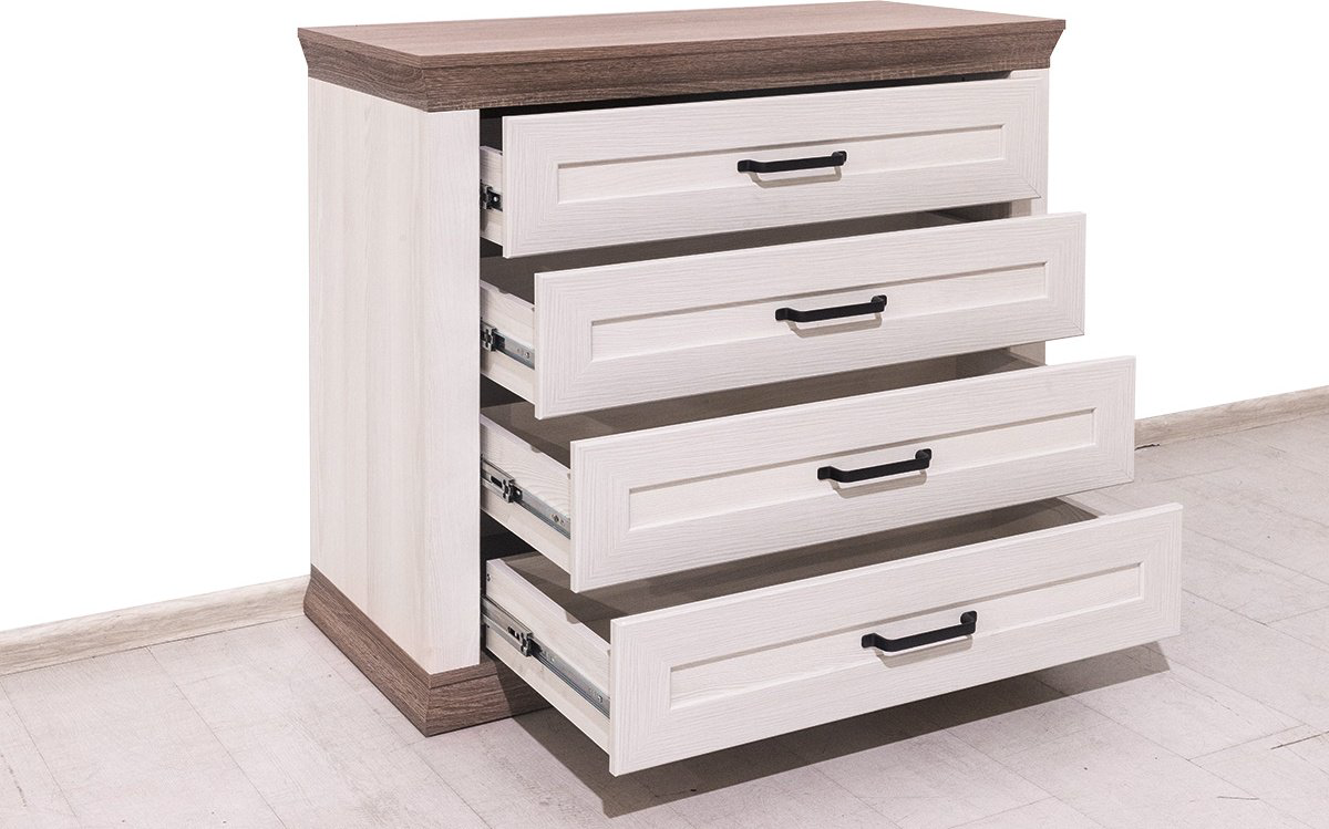Комод BRW Брест MARSELLE, 98x45.5x90 см, коричневый, бежевый купить,NaN