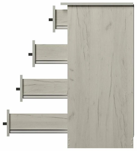 Комод BTS Стандарт 6, 88x46x91 см, светло серый купить,NaN
