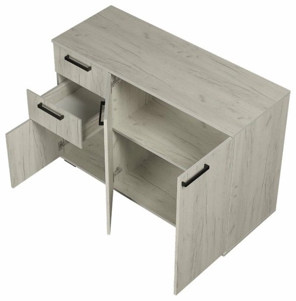 Комод BTS Стандарт 3, 120x46x82.8 см, светло серый купить,NaN