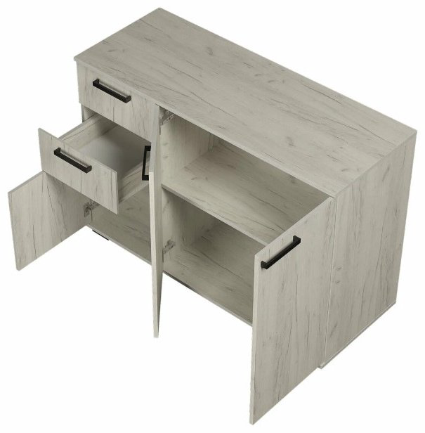 Комод BTS Стандарт 3, 120x46x82.8 см, светло серый купить,NaN