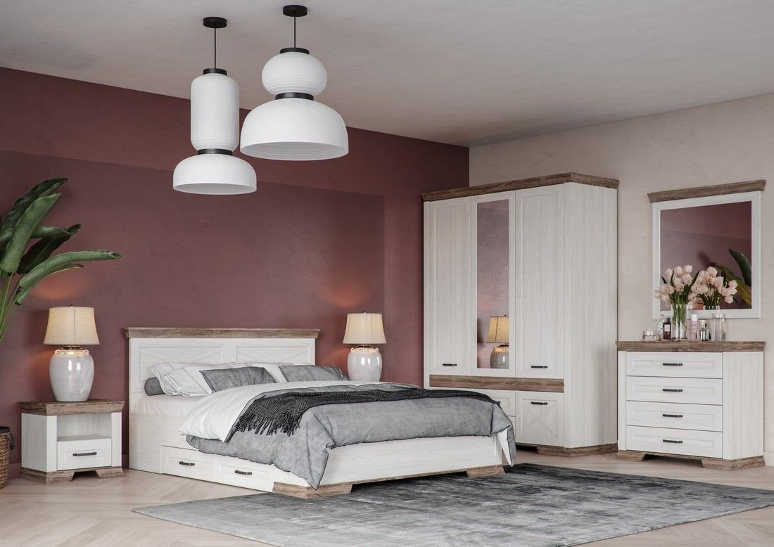 Комод BRW Брест MARSELLE, 98x45.5x90 см, коричневый, бежевый купить,NaN