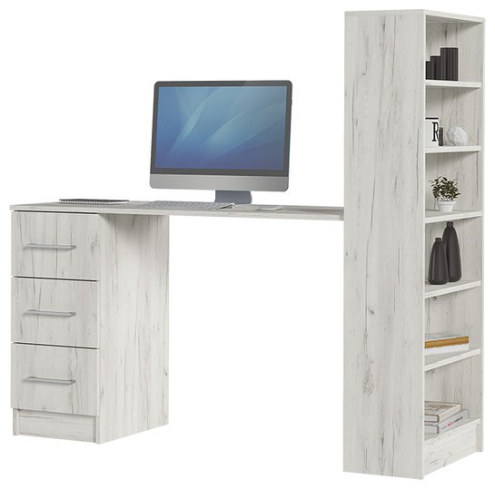 Стол письменный Стендмебель Гранд, 145х50.2x135 см, светло серый купить,NaN