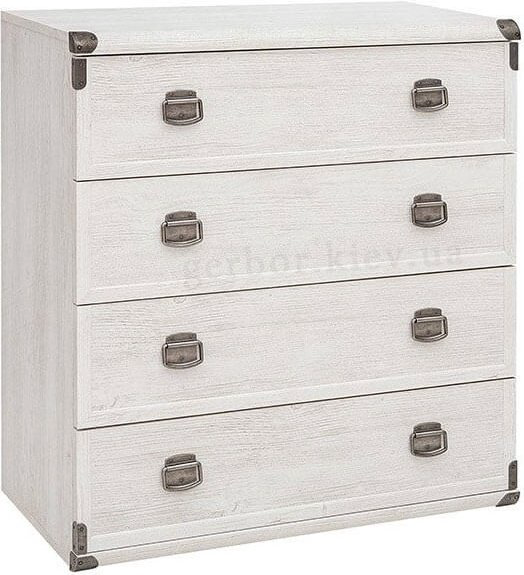 Комод Гербор Индиана, 80x40x87 см, белый купить,NaN