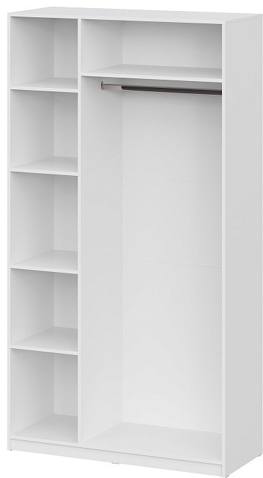 Распашной шкаф ШК 5, Шкаф 3Д, 120.1x221.6х50.6 см, белый купить,NaN