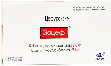 Alkem Laboratories Limited Зоцеф 250мг 10шт таблетки