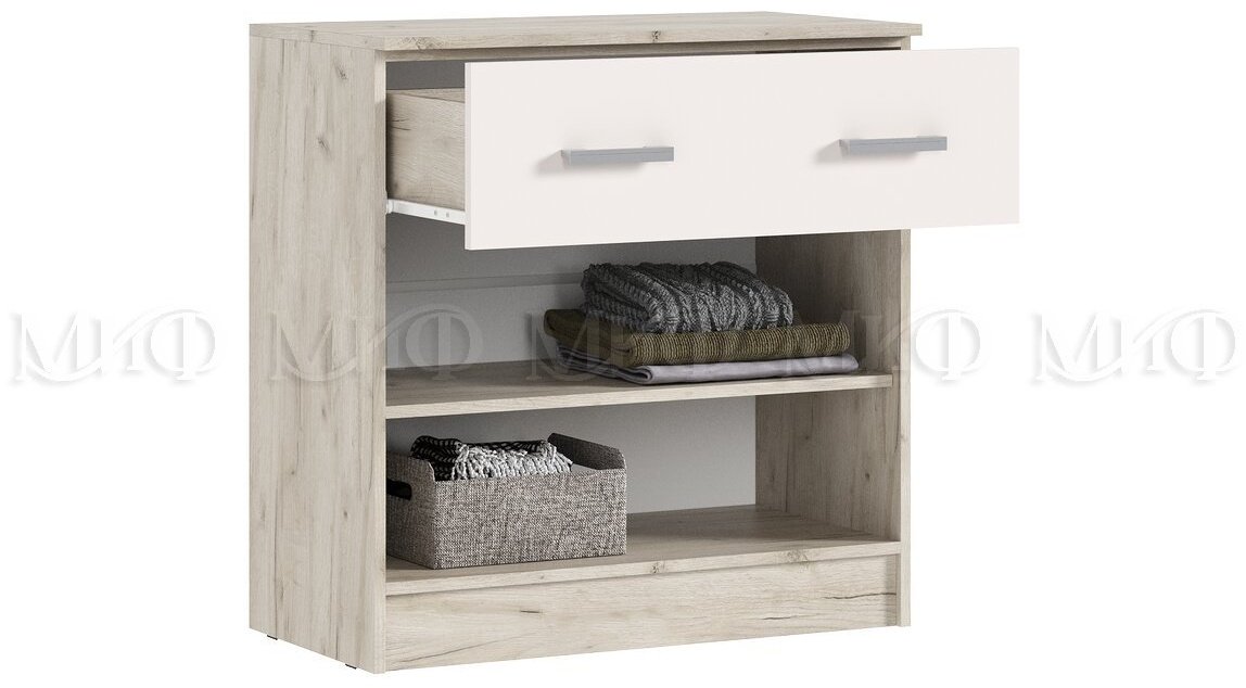 Комод МИФ Бася MGC12457, 80x43x81.6 см, белый, бежевый купить,NaN