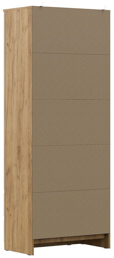 Распашной шкаф СВ Мебель Денвер, 80x205х46 см, белый, золотистый купить,NaN