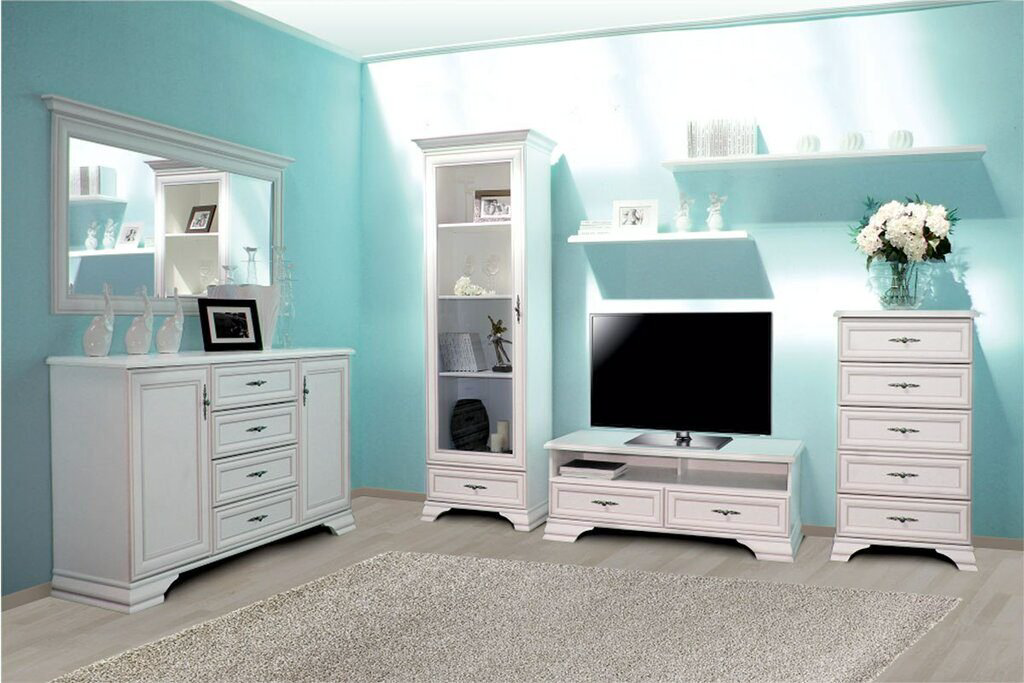Шкаф-витрина Кентуки напольный REG1W1S(N) 210х69.5х44 см купить,NaN