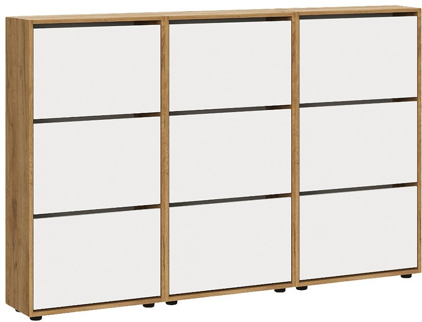 Обувница СВ Мебель 180x25x119 см, ЛДСП купить,NaN