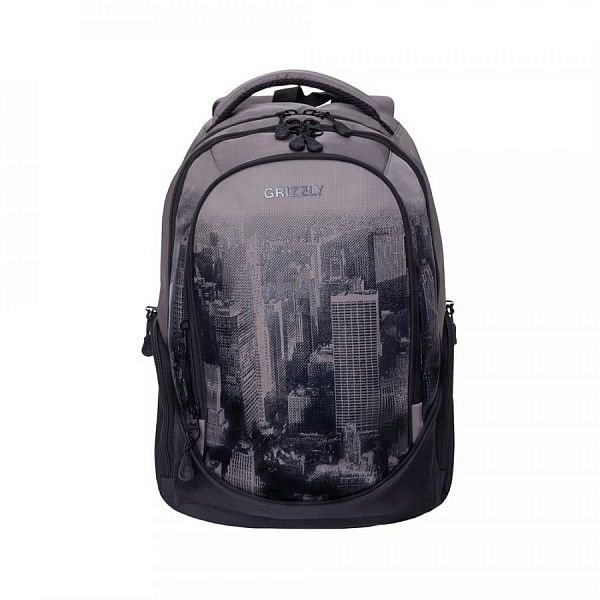 Рюкзак Grizzly 28х44х23см серый купить,NaN