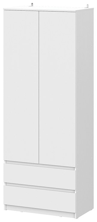 Распашной шкаф СВ Мебель Денвер, 80.1x205.2х46.2 см, белый купить,NaN