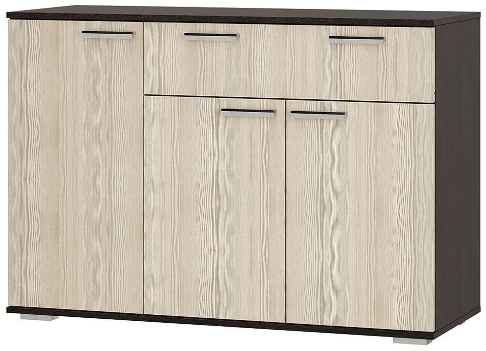 Комод Стандарт-4, 120x46x82.8 см, коричневый, бежевый купить,NaN