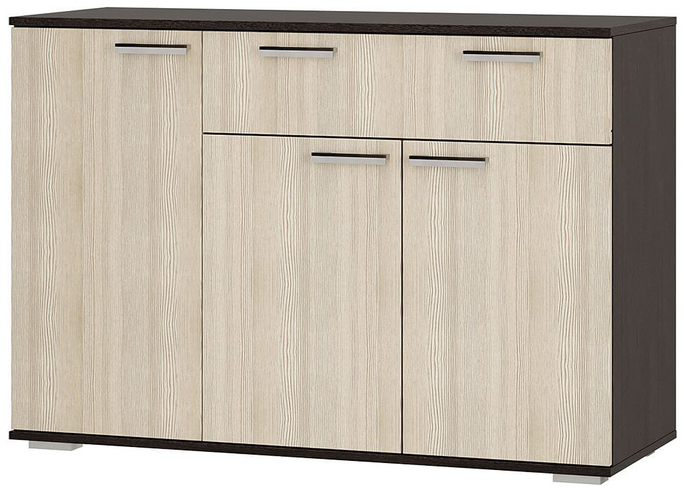 Комод Стандарт-4, 120x46x82.8 см, коричневый, бежевый купить,NaN