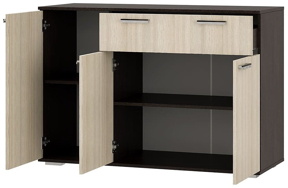Комод Стандарт-4, 120x46x82.8 см, коричневый, бежевый купить,NaN