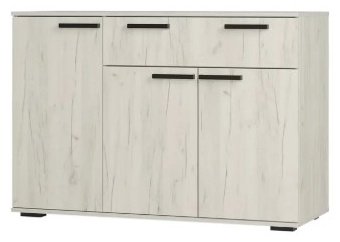 Комод BTS Стандарт 4, 120x46x82.8 см, бежевый, светло серый купить,NaN