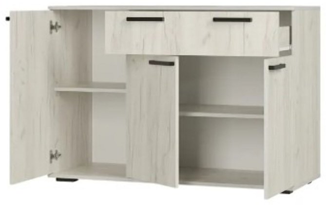 Комод BTS Стандарт 4, 120x46x82.8 см, бежевый, светло серый купить,NaN