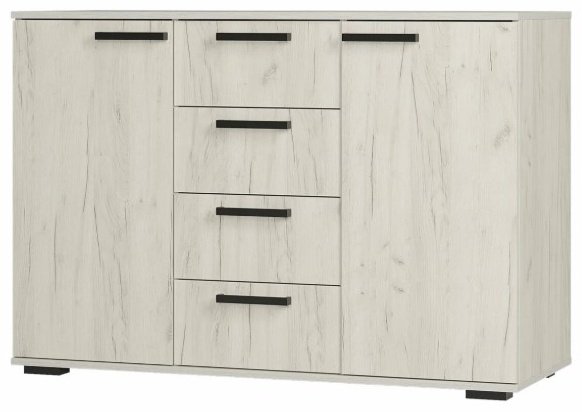 Комод BTS Стандарт 2, 120x46x82 см, светло серый купить,NaN